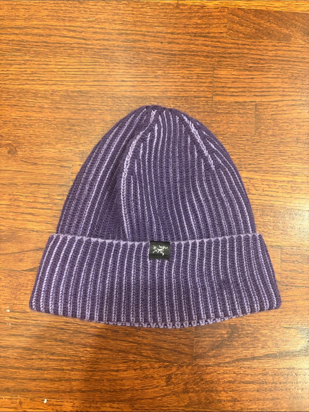Arc'teryx Purple Ribbed Cuffed Beanie